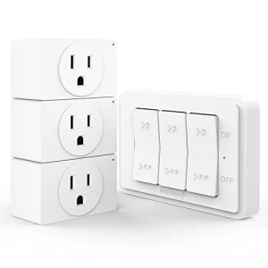 Wireless Remote Control Electrical Outlet Switch (2 Pack) — Smart Plug, Fosmon