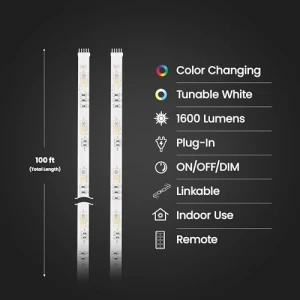 Chasing & Tunable White LED Tape Light — LED Strip Lights, Feit Electric