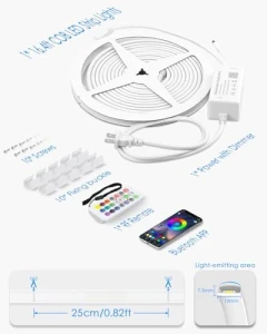 RGB COB LED Strip Light with Remote — LED Strip Lights, Samsion