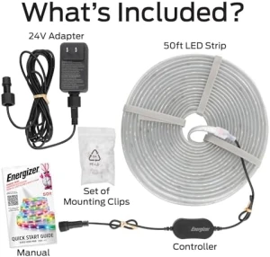 Smart LED Light Strip 50 Foot — LED Strip Lights, Energizer