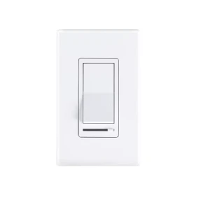 In Wall Dimmer Switch for LED Light/CFL/Incandescent, 3-Way Single Pole Dimmable Slide, 600W max Incandescent, 150W max... — Smart Switch, CLOUDY BAY