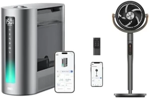 Bundle of Humidifier and Pedestal Fan — Humidifier, Dreo
