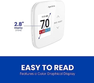 Wi-Fi Programmable Thermostat, Multi-Stage Universal with IAQ Control — Smart Thermostat, AprilAire