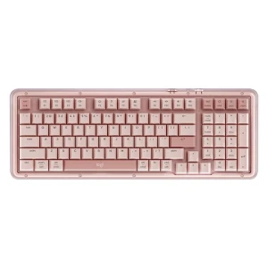 Tri-Mode Wireless Mechanical Keyboard (Pink) — Bluetooth Keyboard, Logitech