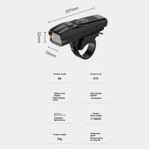 Bicycle Front Light With Horn — Smart Bike Light
