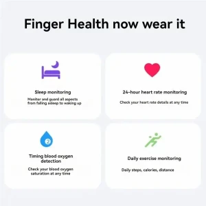 Smart Ring, Health Monitor, Heart Rate Sleep Monitor IP68 Waterproof Multi-Sport Modes — Smart Ring