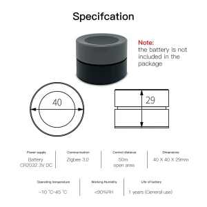 Wireless ZigBee Smart Knob Switch — Smart Button Pusher, MOES