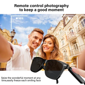 Smart Anti-Blue Light Sunglasses with Bluetooth, Camera, Music, and UV Protection — Smart Glasses, LAXASFIT