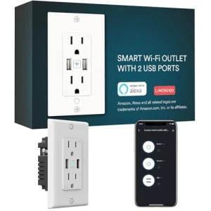 Smart In-Wall Electrical Outlet with Voice Control — Smart Plug, Lumary