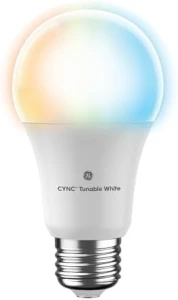 Smart Tunable White A19 LED Light Bulb, 60W Replacement, 2-Pack — Smart Light Bulb, GE