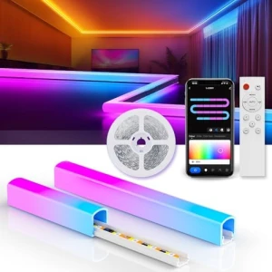 Smart LED Strip Lights with Covers 16.4ft — LED Strip Lights, GraceGlide