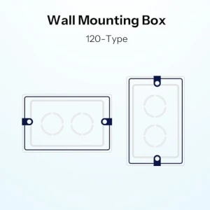Smart Wall Touch Switch, 2 Channels, 120-Type Panel, 2.4GHz Wi-Fi, Neutral Required, Matter Compatible — Smart Switch, Sonoff