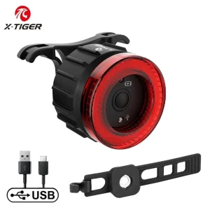 Sensor Brake Light Dual Bracket Smart Bike Tail Light — Smart Bike Light, X-TIGER