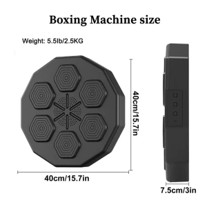 Smart Boxing Machine with Music, Wall Mount, and Gloves — Smart Boxing Trainer, DVDDD