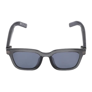 Smart Sunglasses AI Translator Bluetooth Music Call Semi Transparent Gray Frame — Translator Device, KONNWEI