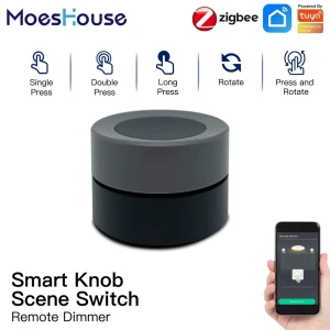 Smart Knob Switch Wireless Scene Button Controller — Smart Switch, MOES