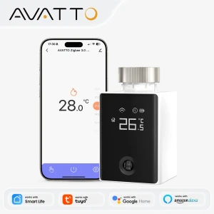 Smart Thermostatic Radiator Valve with Scroll Wheel Control — Heating System, AVATTO