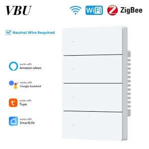 Zigbee Push Wall Light Switch — Smart Switch, VBU