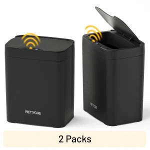 2-Pack Automatic Touchless Bathroom Trash Cans — Smart Trash Can