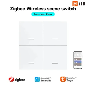 4-Gang Smart Scene Switch Wireless Push Button — Smart Switch, Hilo