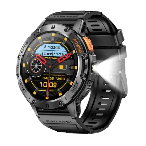 AMOLED Smart Watch for Men with Flashlight, PRISMA