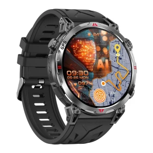 GPS Smartwatch with AMOLED Display and Bluetooth Calling, Rainbuvvy