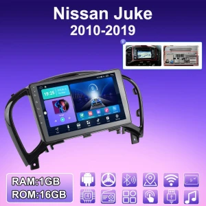 2 DIN Android Car Radio with GPS, Bluetooth, WiFi for Nissan Juke (2010-2019) — Car Infotainment System, BAODANDP
