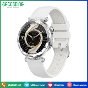 Smart Watch for Women with AMOLED HD Screen, Health Management, Custom Watchfaces, NFC, Bluetooth Calls, Sports, and... — Smart Watch, SACOSDING