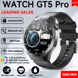 Smart Watch for Men with GPS Tracker and HD AMOLED Display, PRISMA