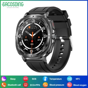 1.43-inch AMOLED Smart Watch with ECG, NFC, and Voice Assistant — Smart Watch, SACSODING