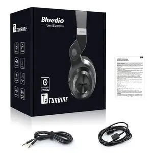 Wireless Bluetooth Stereo Headphones with Microphone, SD Card Slot and FM Radio — Wireless Earbuds, Bluedio