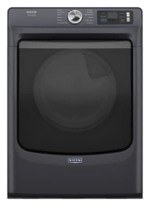 Front-Load Electric Dryer, 7.4 Cu. Ft., Midnight Steel — Smart Laundry Appliances, Maytag