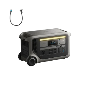 Portable Power Station and 120V Generator Input Adapter Bundle — Portable Power Station, Anker SOLIX