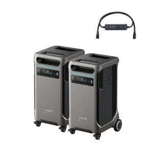 Portable power station bundle with Double Power Hub — Portable Power Station, Anker SOLIX
