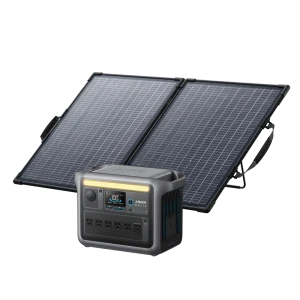 Portable Power Station with 100W Bifacial Solar Panel — Portable Power Station, Anker SOLIX