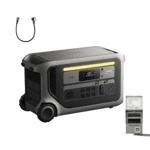 Power station bundle with transfer switch and generator input adapter — Portable Power Station, Anker SOLIX