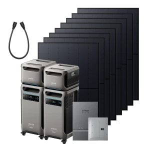 Power system bundle with solar panels — Portable Power Station, Anker SOLIX