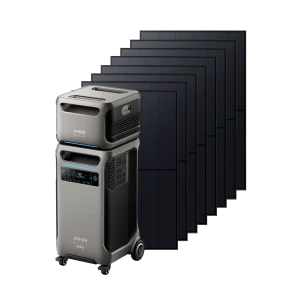 Power system with expansion battery and solar panels — Portable Power Station, Anker SOLIX