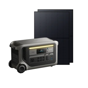 Power system with two rigid solar panels — Portable Power Station, Anker SOLIX