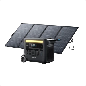 Solar generator with 400W solar panel — Portable Power Station, Anker SOLIX