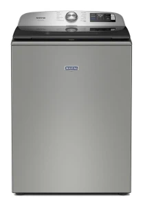 Top Load Washer, Classic Silver, 5.2 cu. ft. — Smart Laundry Appliances, Maytag