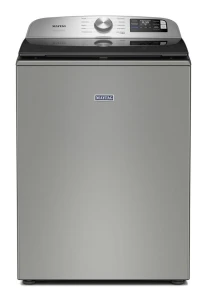 Top Load Washing Machine — Classic Silver — Smart Laundry Appliances, Maytag