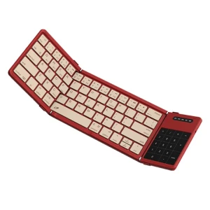 Red Wireless Folding Keyboard — Bluetooth Keyboard, NILLKIN