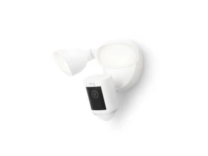 White Floodlight Camera, Wired Pro — Security Camera, Ring