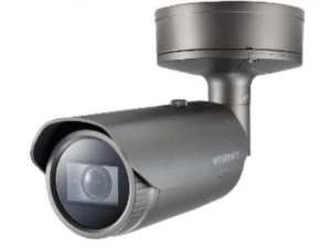 Network Bullet Camera, 8 MP/4K, 2.8–8.4 mm 3× Motorized Varifocal Lens — Security Camera, Hanwha Techwin