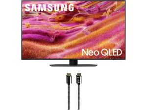 50-inch Neo QLED Television Bundle with HDMI Cable — Smart TV, Samsung