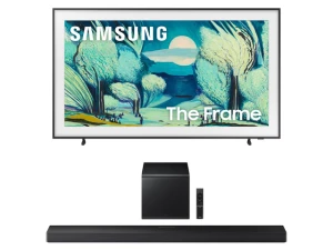 55-inch QLED TV Bundle with Soundbar and Subwoofer — Smart TV, Samsung