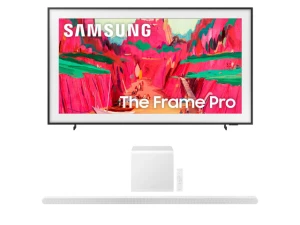 75-inch The Frame TV and soundbar bundle — Smart TV, Samsung