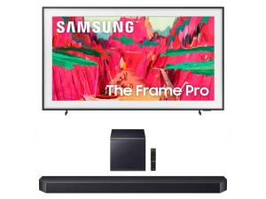 75-inch TV and soundbar bundle — Smart TV, Samsung