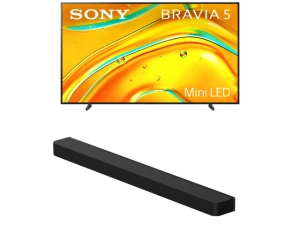 98-inch 4K Mini LED LCD TV and Soundbar Bundle — Smart TV, Sony